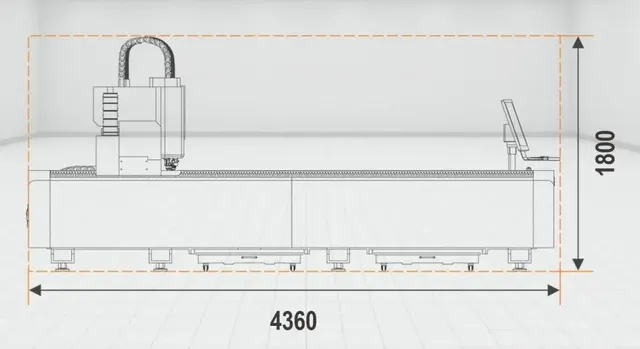 Металлообрабатывающий лазерный станок с ЧПУ TS-1530L