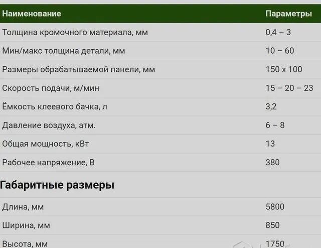Кромкооблицовочный станок WoodTec EfgeMatic 500