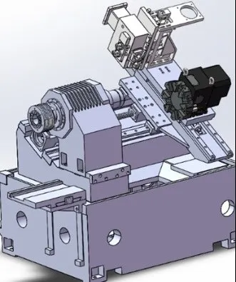 Токарный станок с ЧПУ наклонная станина UMA K25M
