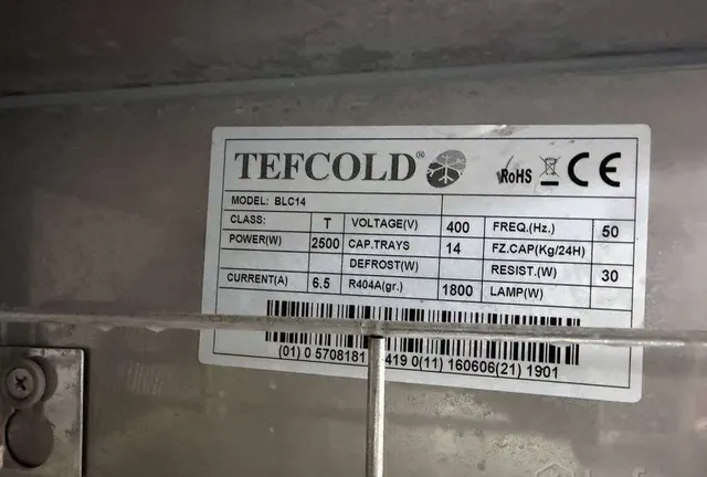 Шкаф шоковой заморозки Tefcold BLC14