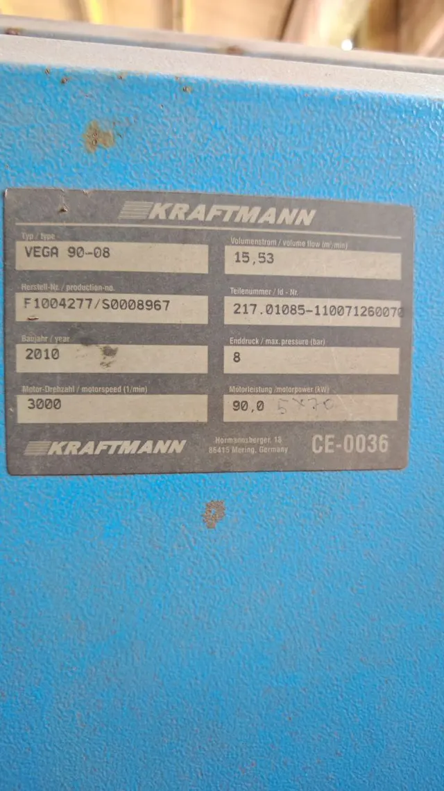 Компрессор воздушный Kraftman Vega 90-08