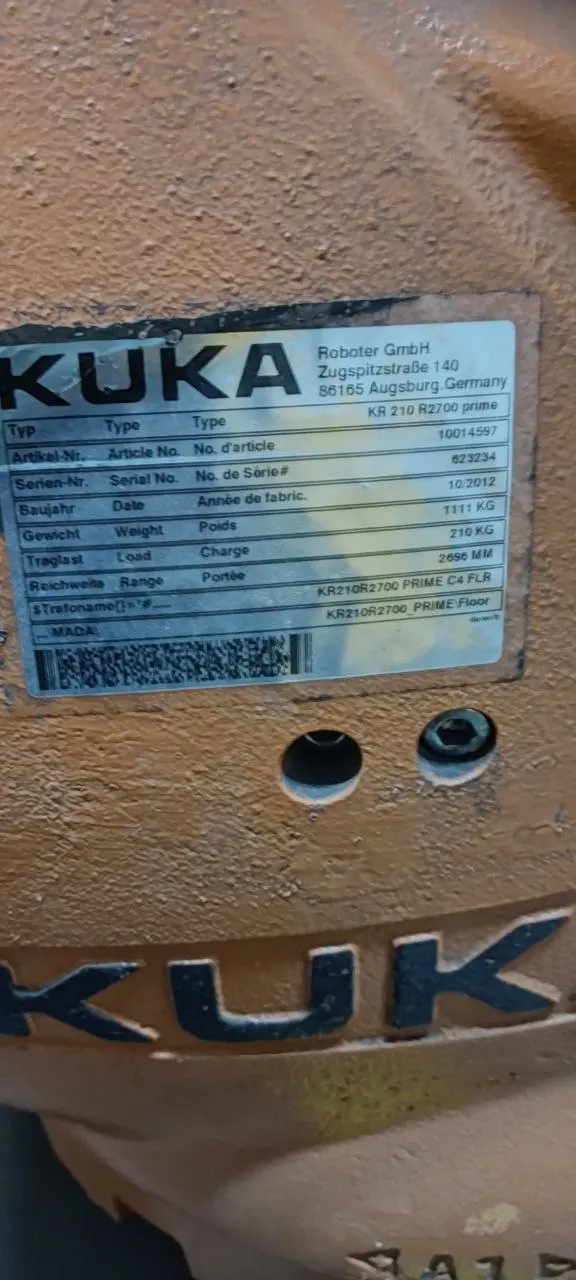 Робот Kuka KR 210К2700 prime (b03)