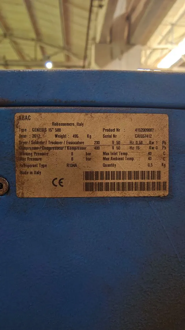Винтовой компрессор ABAC GENESIS 15-500
