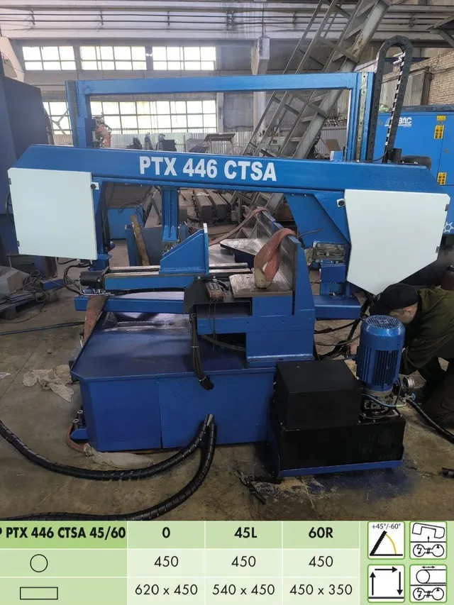 Ленточнопильный станок по металлу PTX-SAWS PTX 446 CTSA