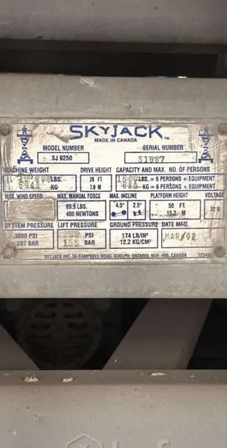 Подъемник ножничный SkyJack SJ9250 2002г.в.