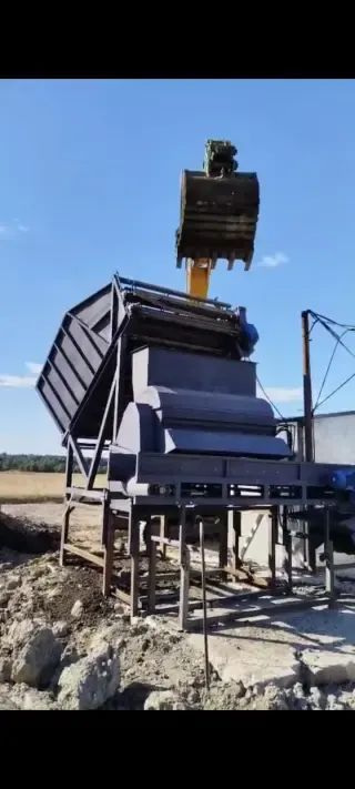 Дробилка торфа, компоста, земли