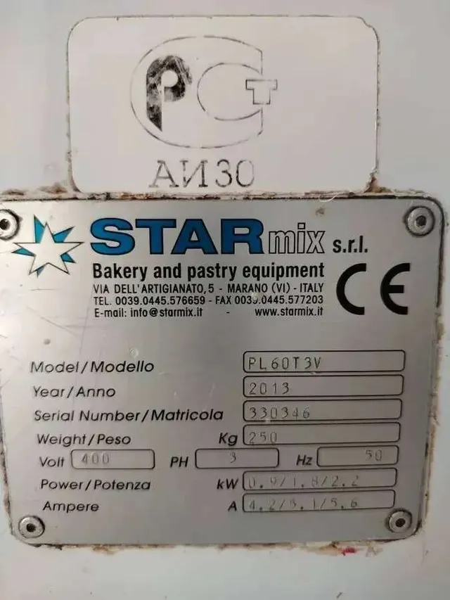 Миксер планетарный Starmix PL60T3V