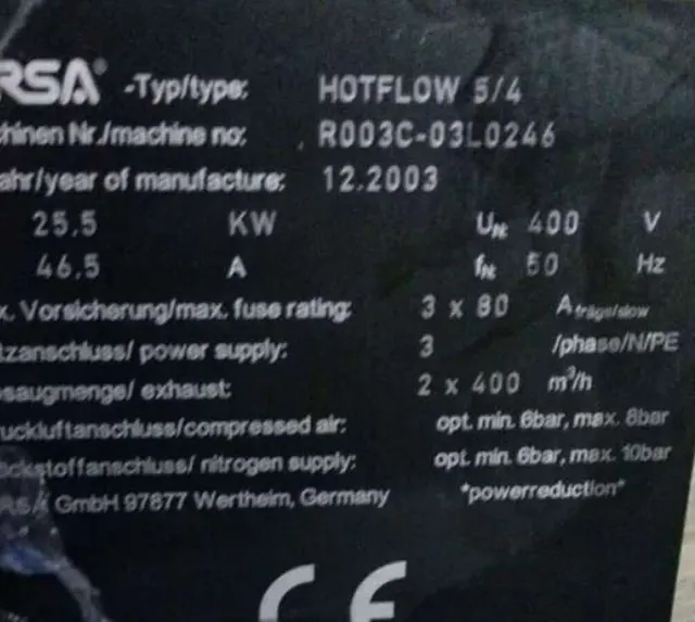 Печь оплавления печатных плат Ersa HF5 Hotflow