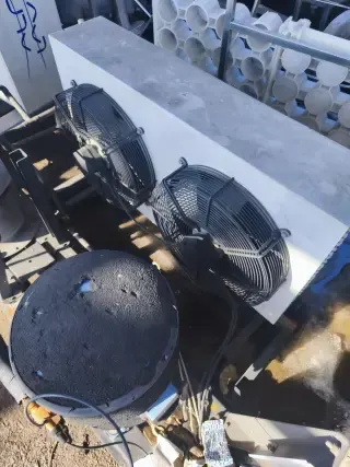 Компрессорно-конденсаторный агрегат на базе воздушного конденсатора Alfa Laval