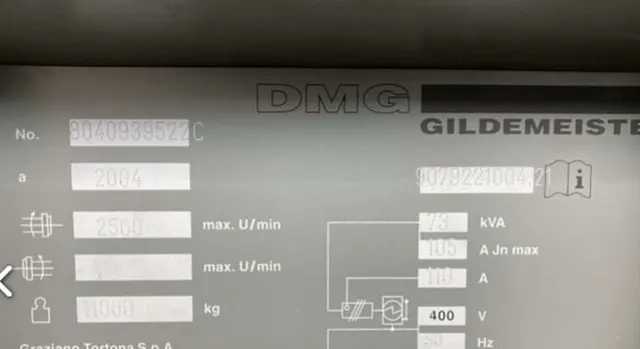 Токарный станок Gildemeister CTX 620 linear 2004г.