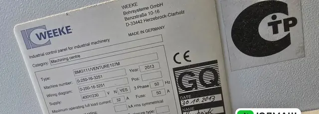 Обрабатывающий центр Homag Weeke Venture 107M