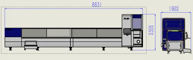 Оптоволоконный лазерный станок для резки металла MetalTec T6020 (1000W)