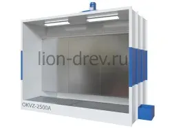 Покрасочная камера с водяной завесой и встроенным активным полом ОКВЗ-2500A