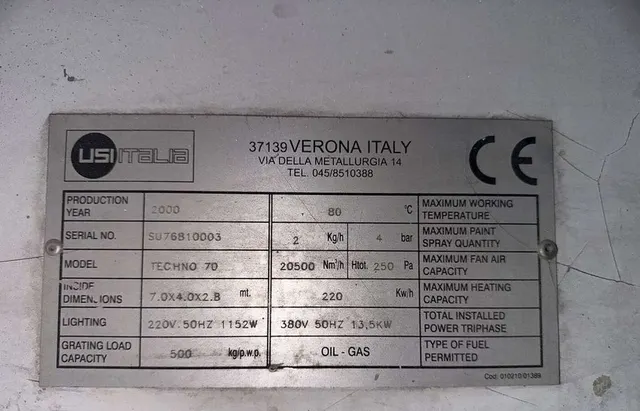 Камера покрасочная Lisi Tecxno 70 2000 г.в.