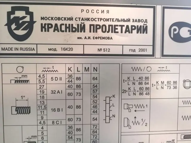 Токарный станок 16К20