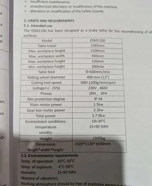 Фрезерный станок KSM 1100 Китай