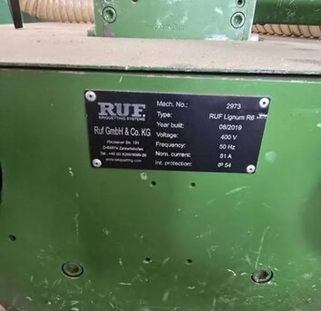 Пресс для брикетирования RUF Lignum R6 2019г.в.