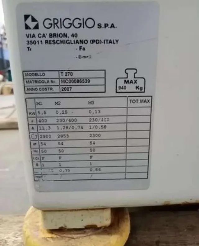 Станок фрезерный Griggio Т 270 Digit