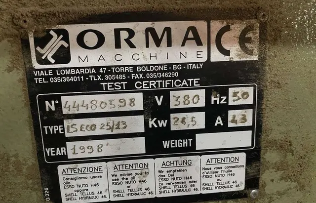 Пресс полуавтоматический Forma LS Eco 25/13