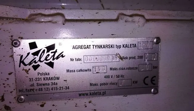 Штукатурная станция Kaleta-150 Польша