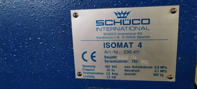 Профилировочный станок Schüco Isomat 4 2003г.в.