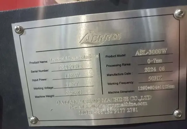 Лазерный сварочный аппарат Handheld Laser Machine