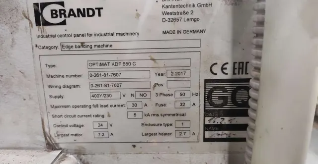 Кромкооблицовочный станок Brandt