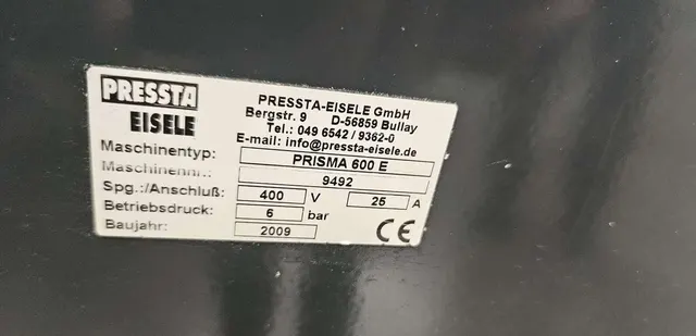 Отрезная пила PRESSTA EISELE Prisma 600 E