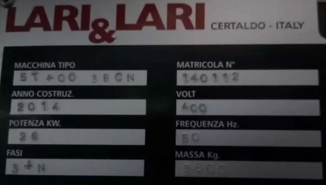 Долбежный станок Lari & Lari ST400 2014 г.в.