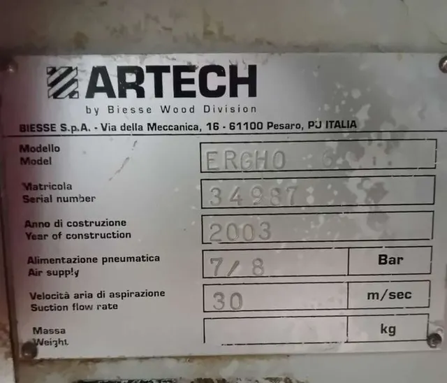 Кромкооблицовочный станок Biesse Artech Ergho 6
