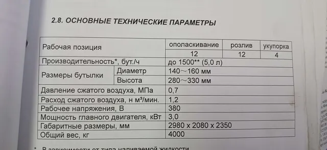 Триблок розлива спокойных жидкостей ТРБ-5-12-12-4