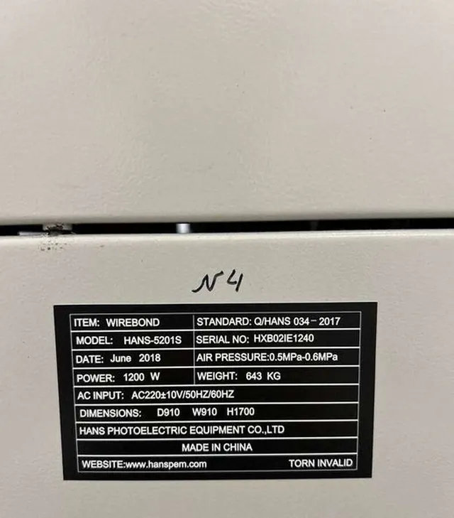 Машина разварки проволоки Wire Bonder HANS-5201S