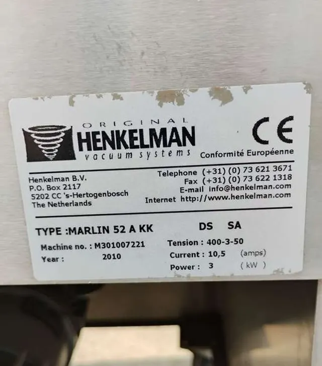 Вакуумный упаковщик Henkelman Marlin 52 2010г.в.