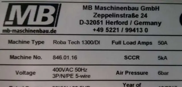 Станок щёточно-ленточный MB Roba-Tech 1300