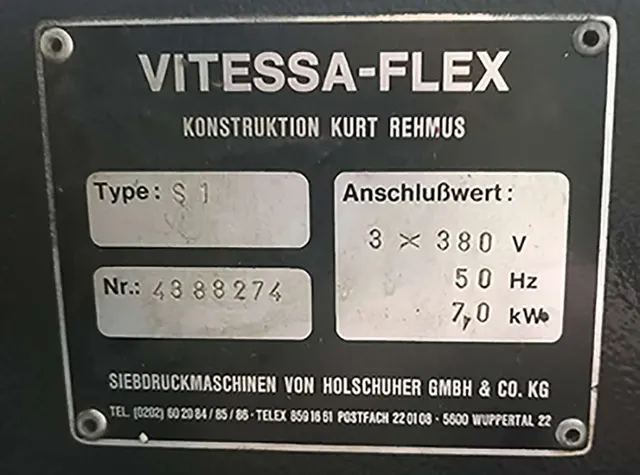 Машина для трафаретной печати SPS Vitessa-flex