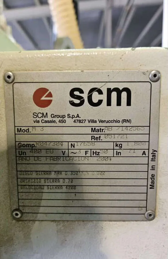 Многопильный станок SCM M3 с гусеничной подачей