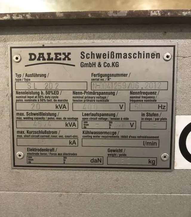 Машина контактной точечной сварки Dalex SL 202