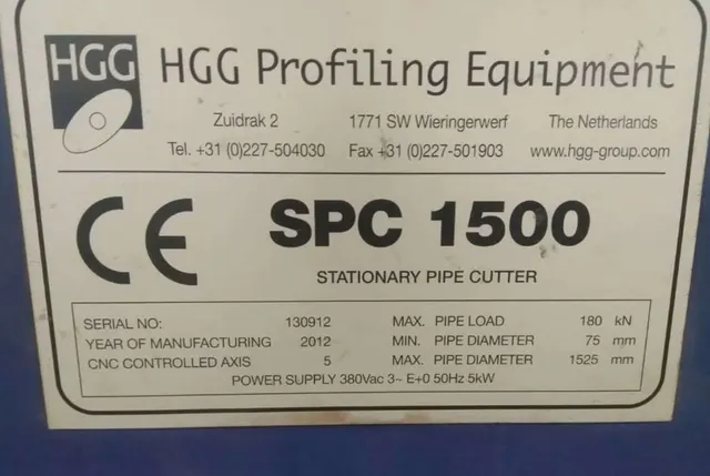 Базовый станок SPC 1500-18t Нидерланды 2014г.в.