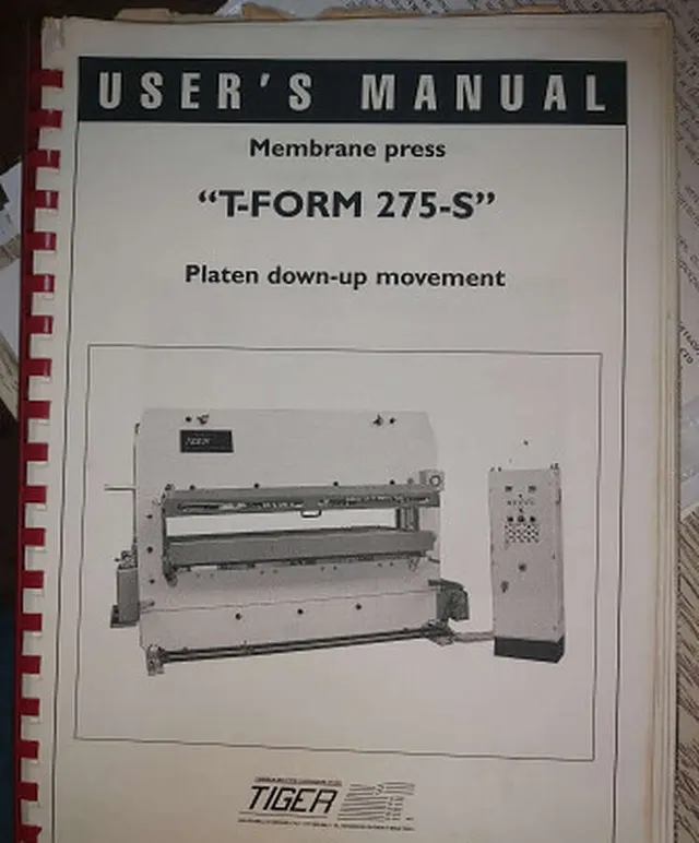 Пресс горячий гидравлический Tiger T-form/275-S
