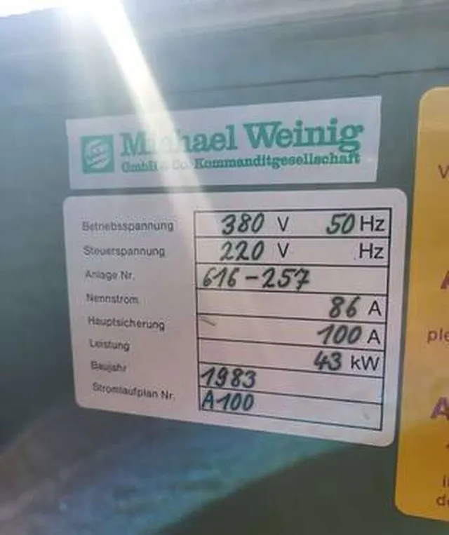 Станок четырёхсторонний Weinig U22