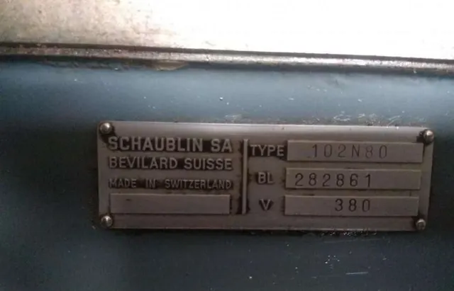 Токарно-винторезный SCHAUBLIN 102N