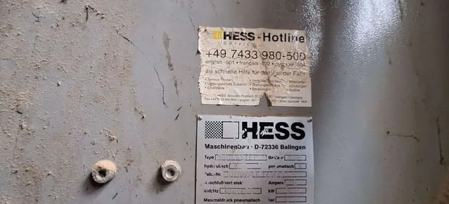 Пресс для сборки рам Hess D-72336