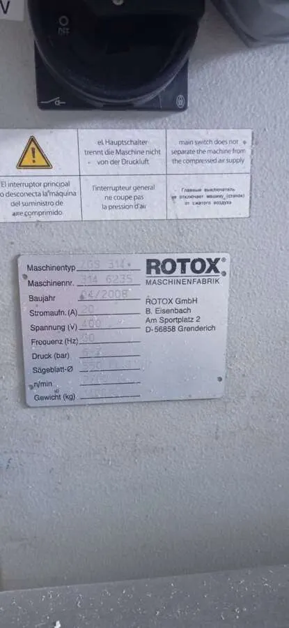 Станок двухголовочный для резки ПВХ Rotox ZGS 314