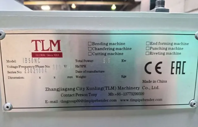 Трубогибочный станок IRONMAC IB-50NC