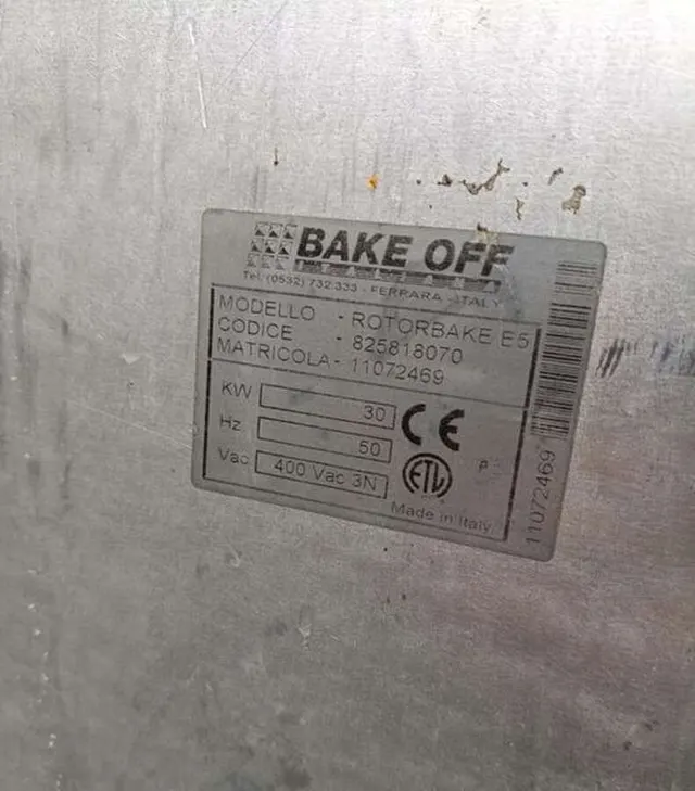 Печь ротационная Bake Off Rotorbake E5