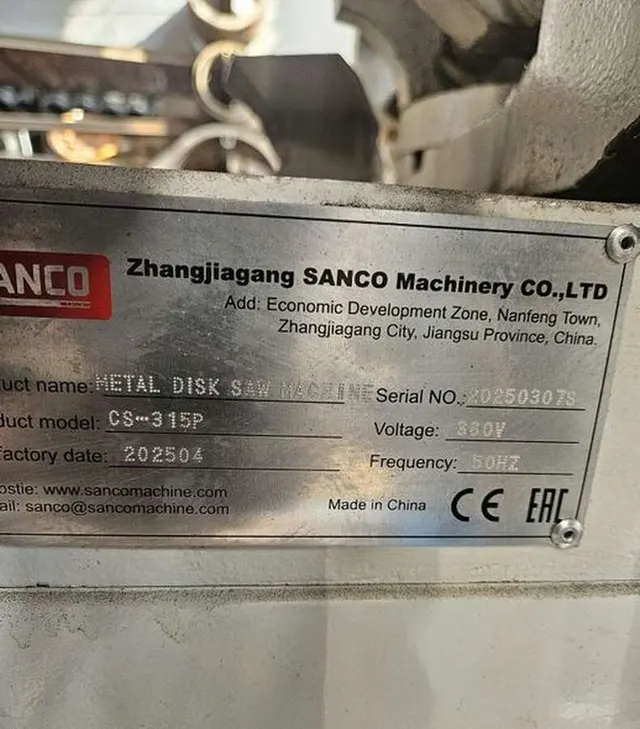 Полуавтоматический дисковый отрезной Sanco CS-315P