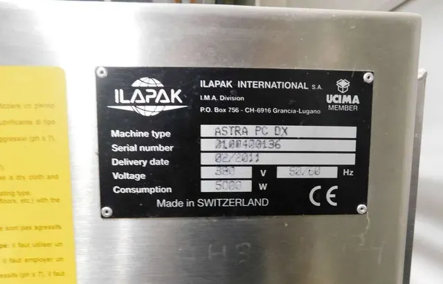 Упаковочная машина Ilapak Astra PC