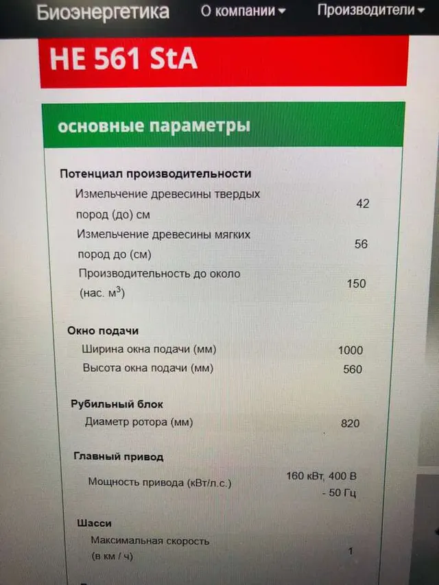 Дробилка стационарная Jenz HE 561