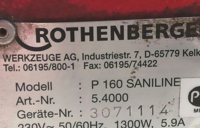 Аппарат для стыковой сварки Rothenberger P 160