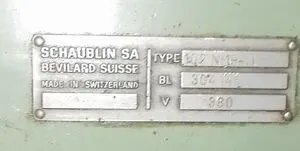Токарный станок schaublin TL 102N-HP
